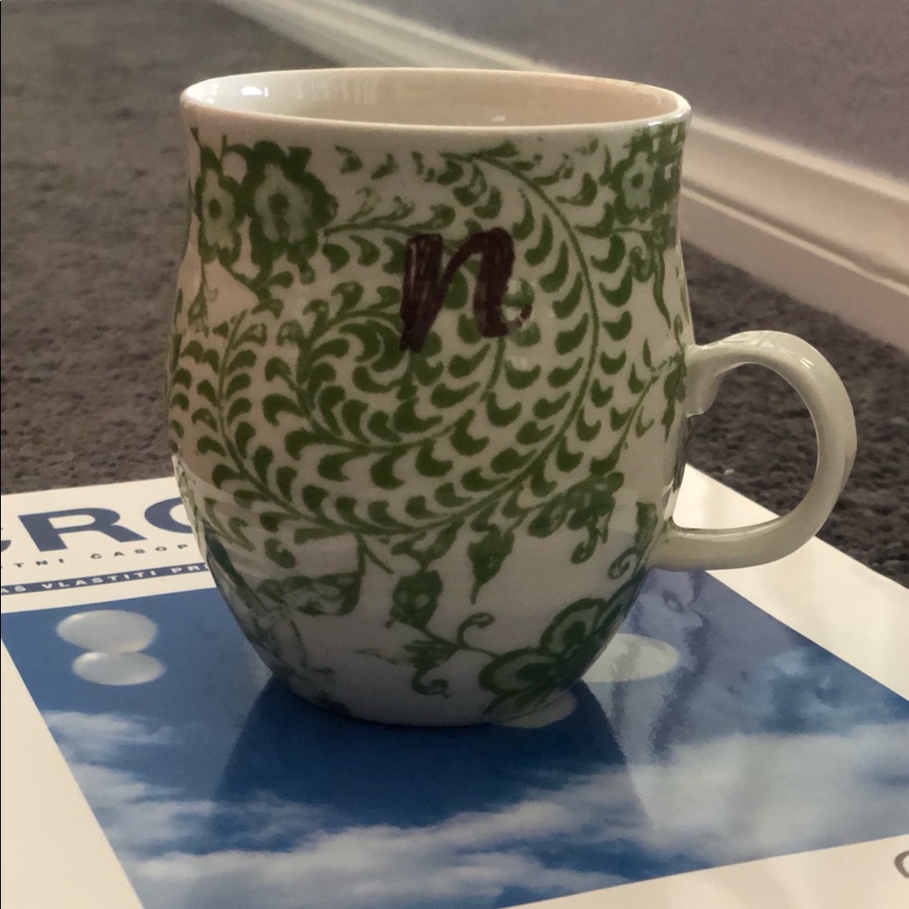 Anthropologie Mug letter “N”
